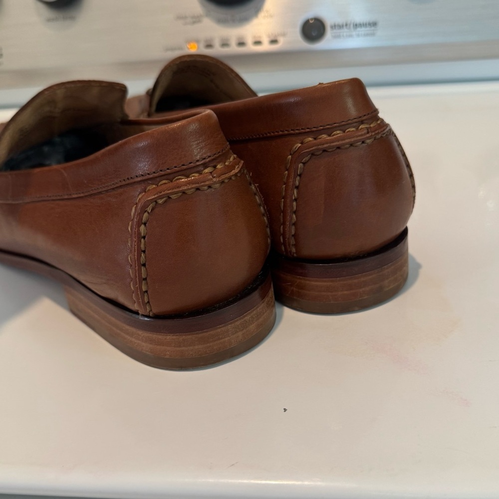 Johnston & Murphy Size Brown Leather Bit Slip On Driving
Loafers - Picture 2 of 8